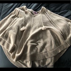 Cashmere poncho